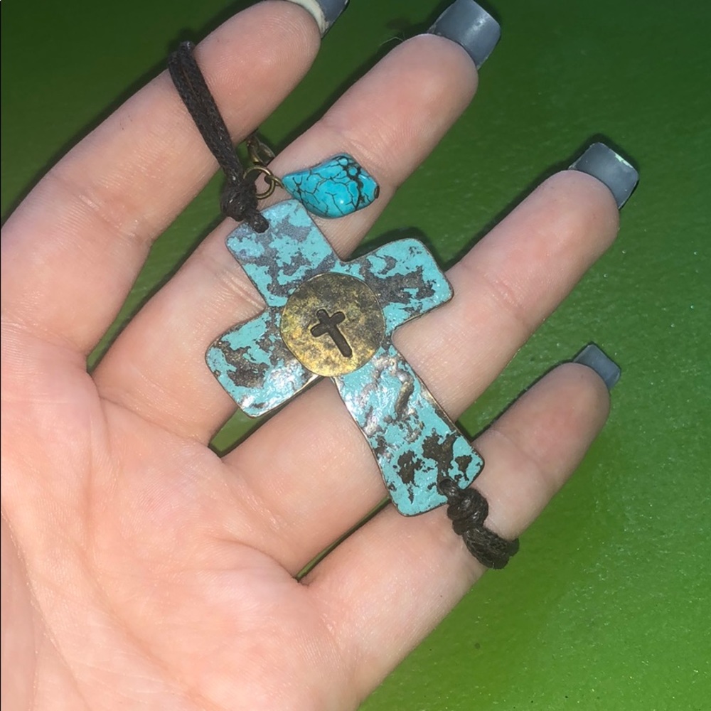 Rustic Cross Bracelet